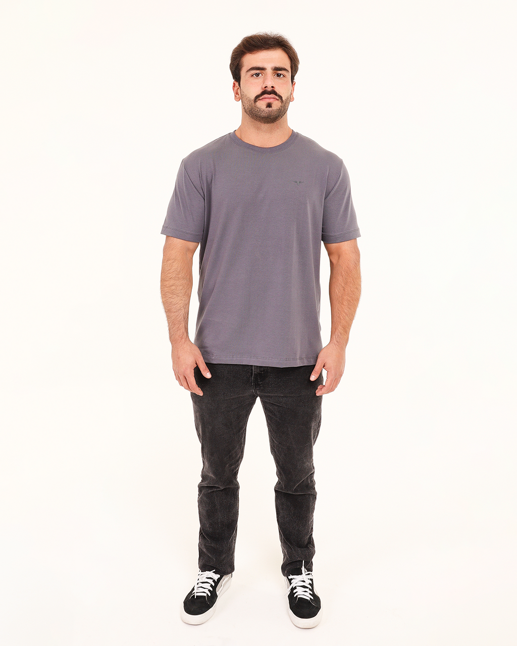 Camiseta World Bless Logo – Cinza Chumbo