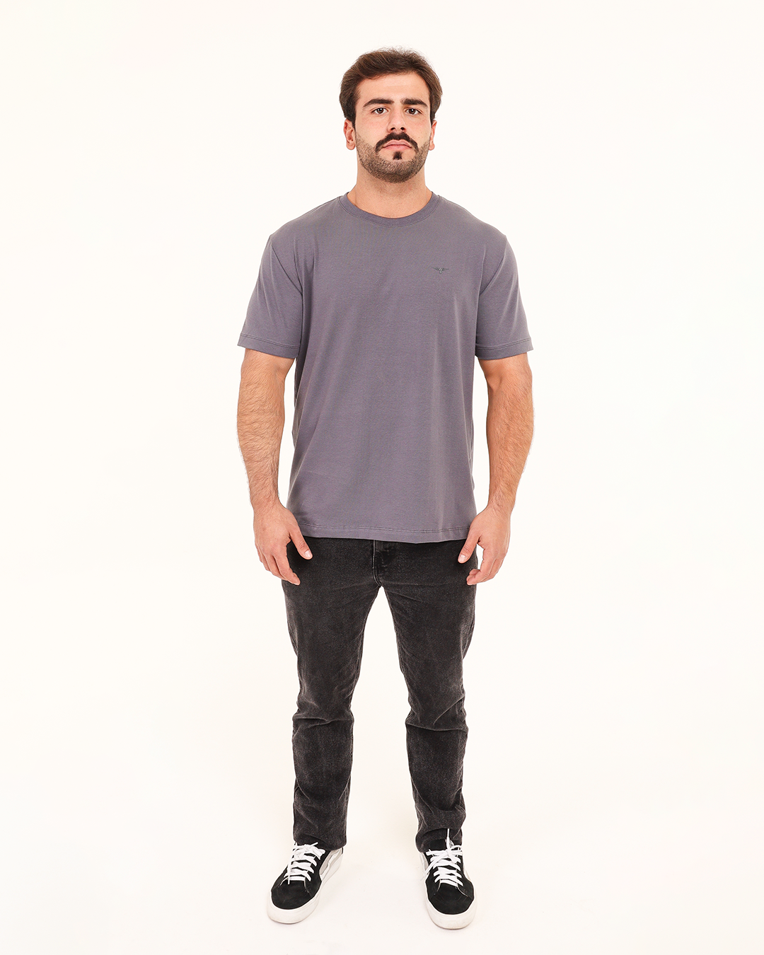 Camiseta World Bless Logo – Cinza Chumbo