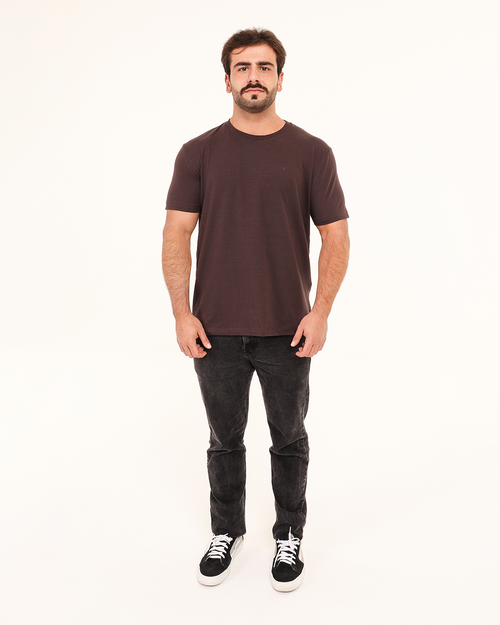 Camiseta Logo – Marrom Caffé