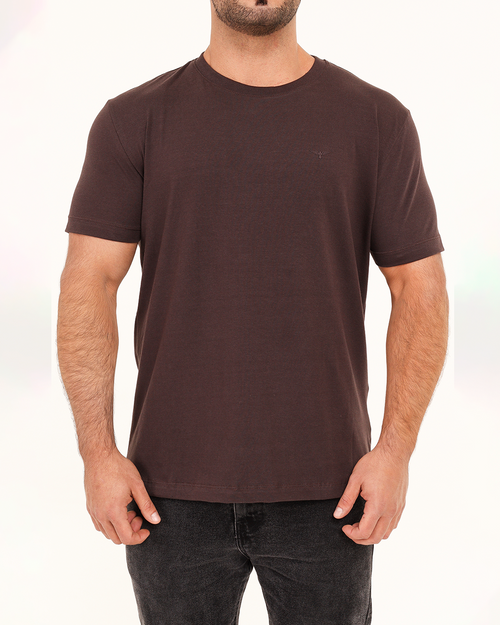 Camiseta Logo – Marrom Caffé