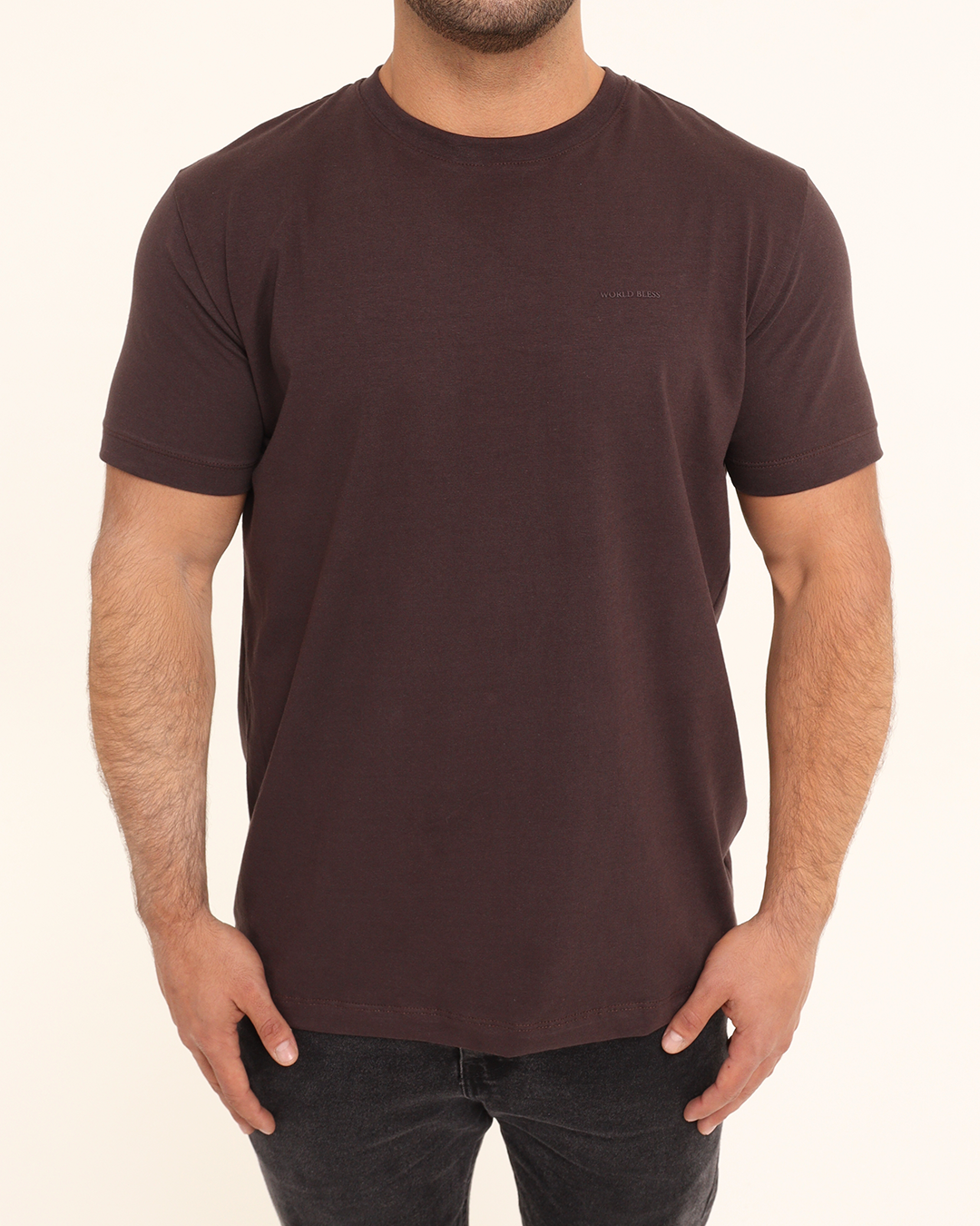 Camiseta World Bless Signature – Café