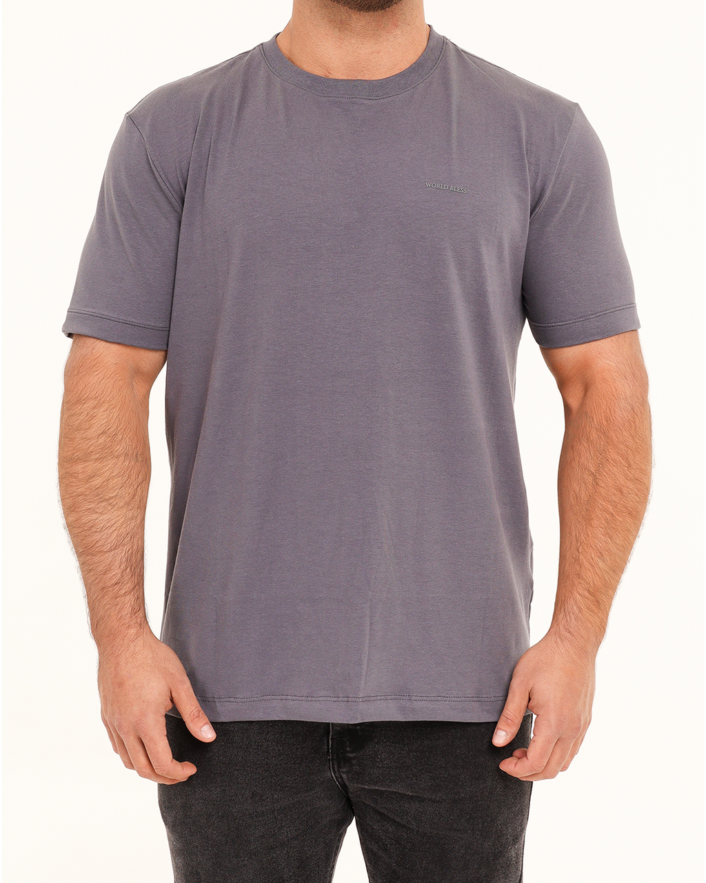 Camiseta World Bless Signature – Cinza Chumbo